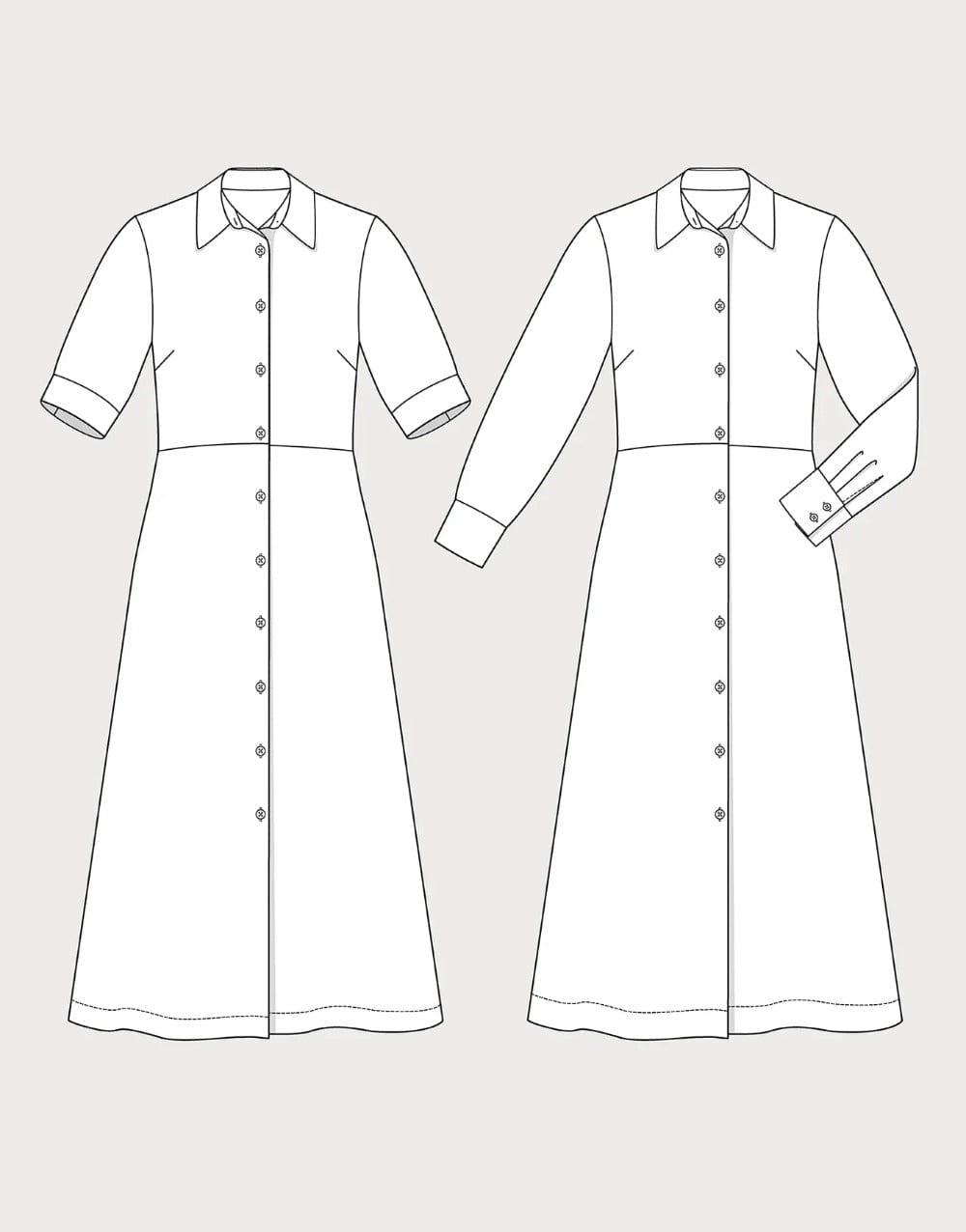 Shirt dress pattern free online