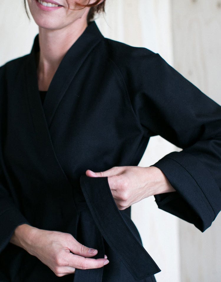 Kimono best sale wrap jacket