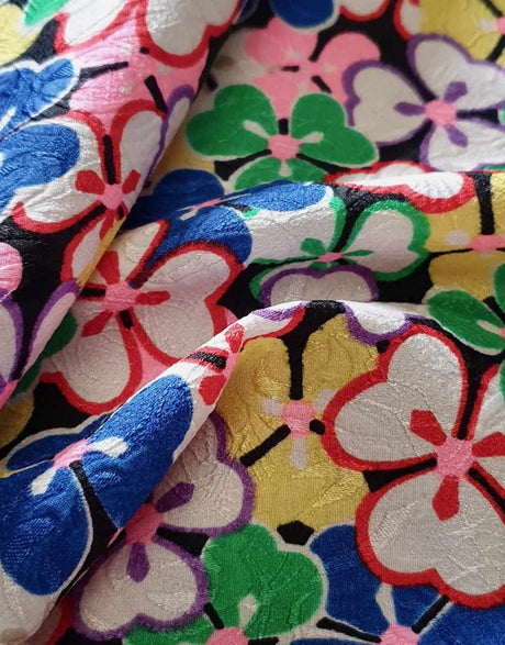 Floral Dopamine Jacquard Fabric