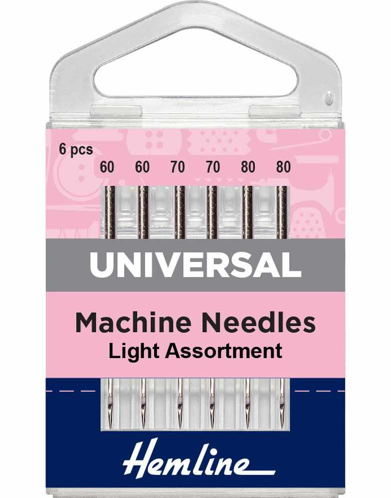 Universal Sewing Machine Needles, Light Assortment