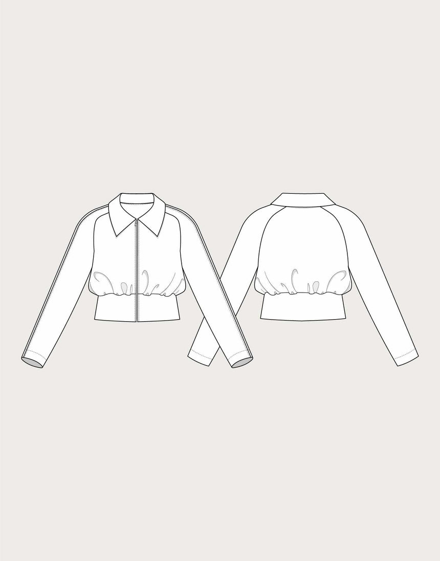 Cropped Jacket Sewing Pattern, The Assembly Line