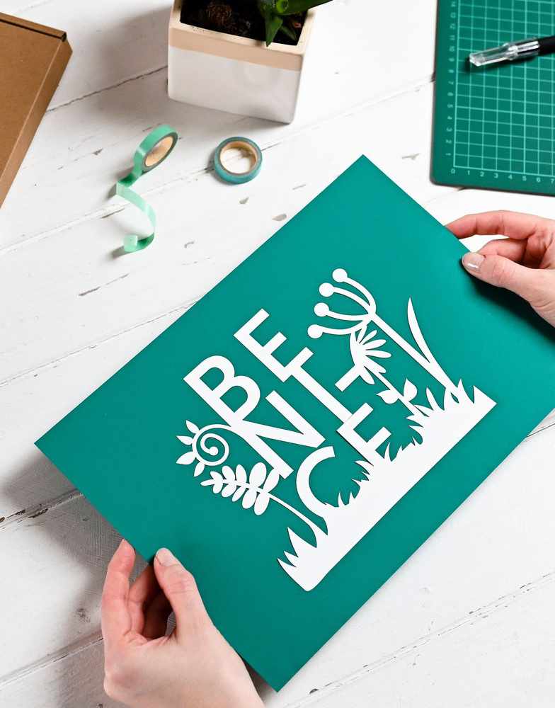 Positive Affirmation DIY Paper Cutting Kit