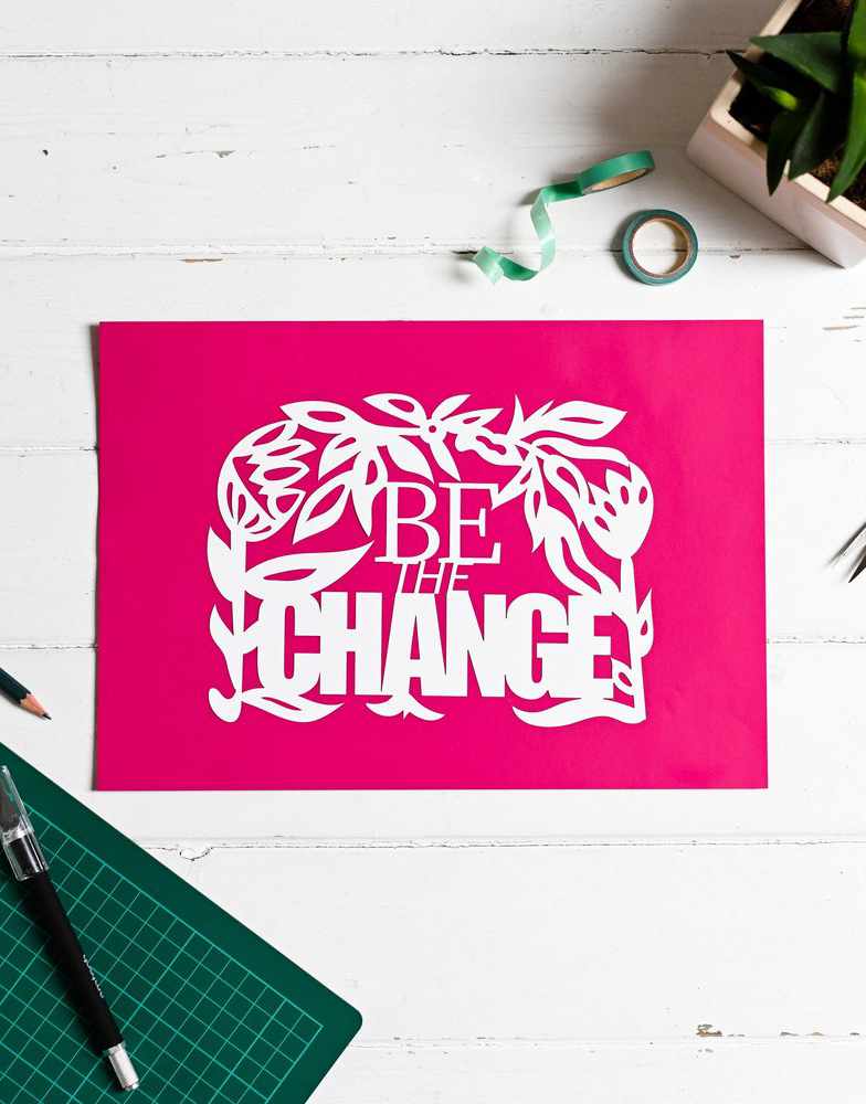 Positive Affirmation DIY Paper Cutting Kit