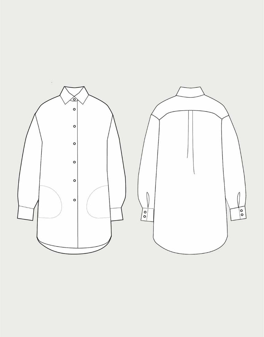 Oversized Shirt Sewing Pattern, The Assembly Line