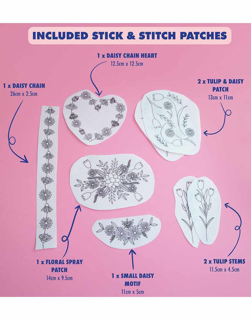 Stitch Your Clothes Embroidery Kit, Pixels & Purls