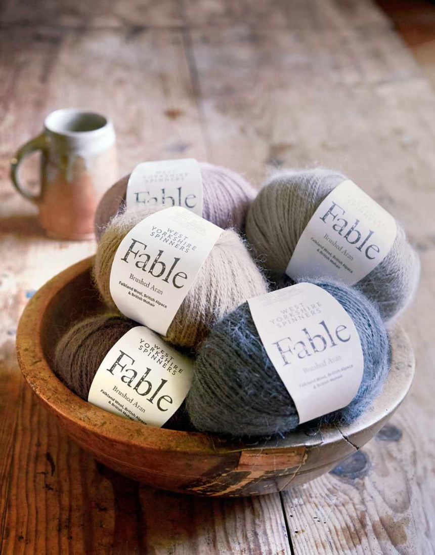 Fable Brushed Aran Yarn, West Yorkshire Spinners