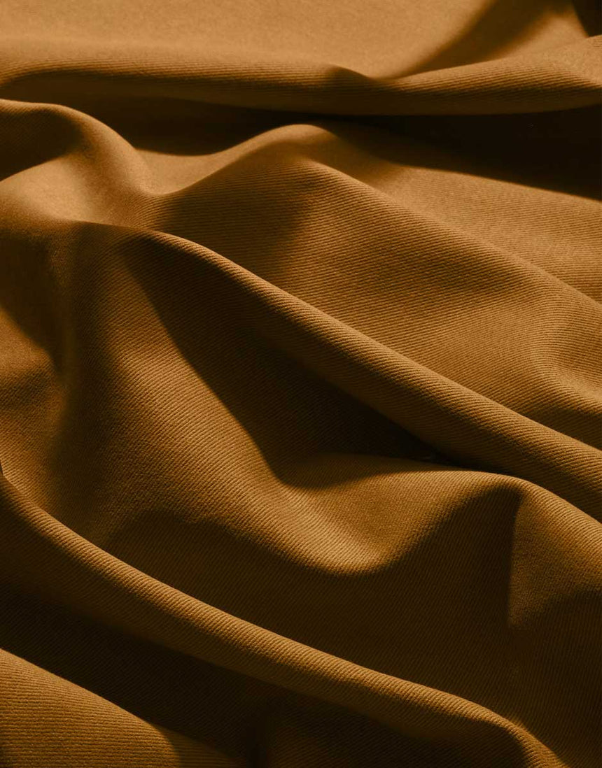 Ochre Light Gabardine Cotton Fabric, Atelier Brunette