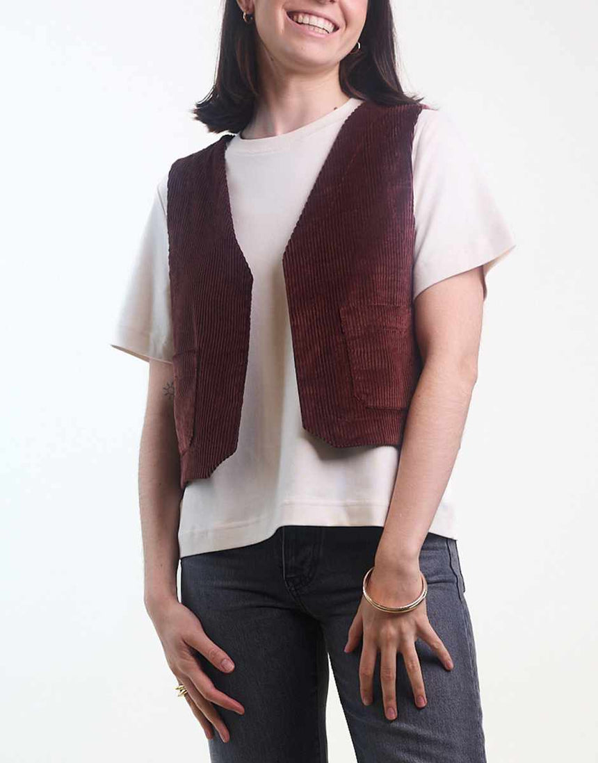 La Petite Vest Waistcoat Sewing Pattern, Atelier Brunette