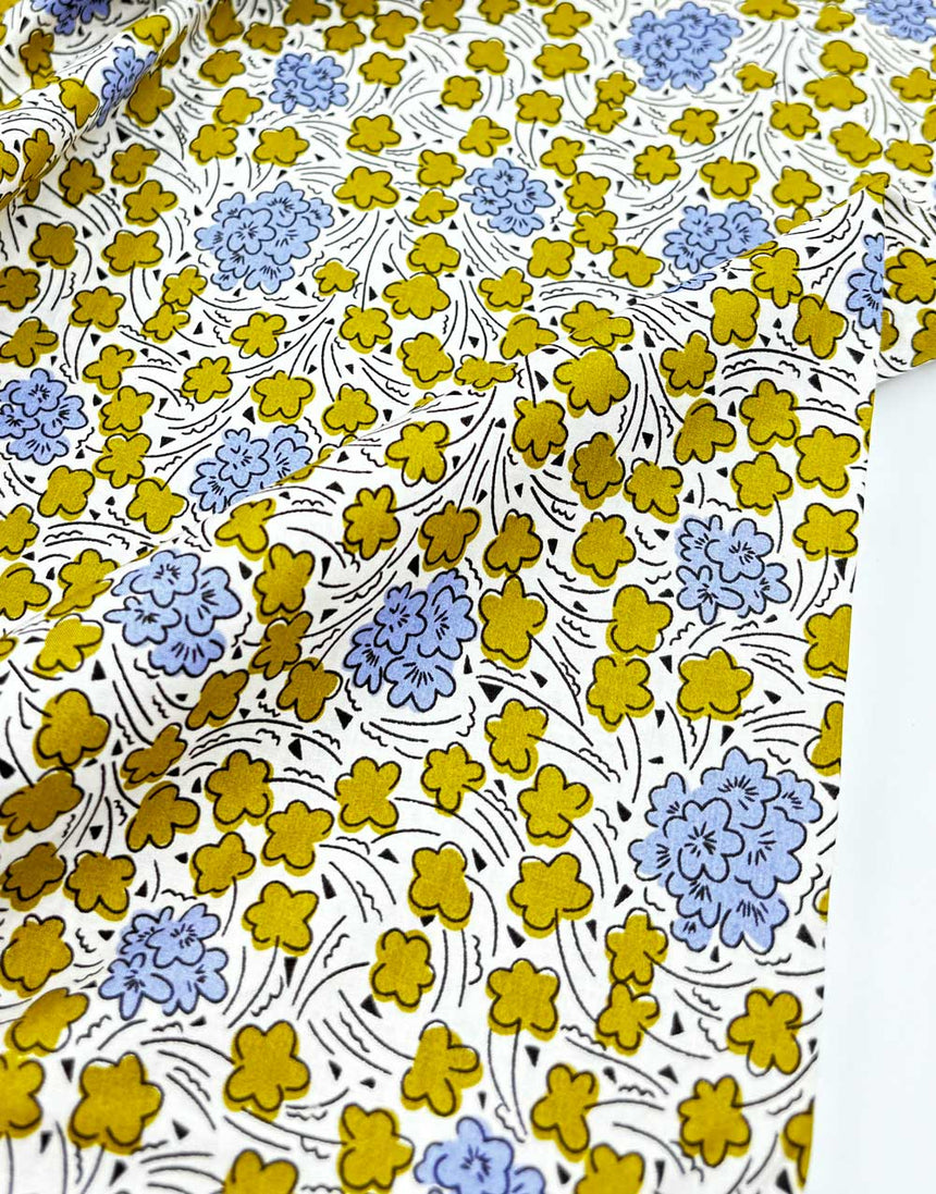 Lucy Floral Cotton Poplin Fabric