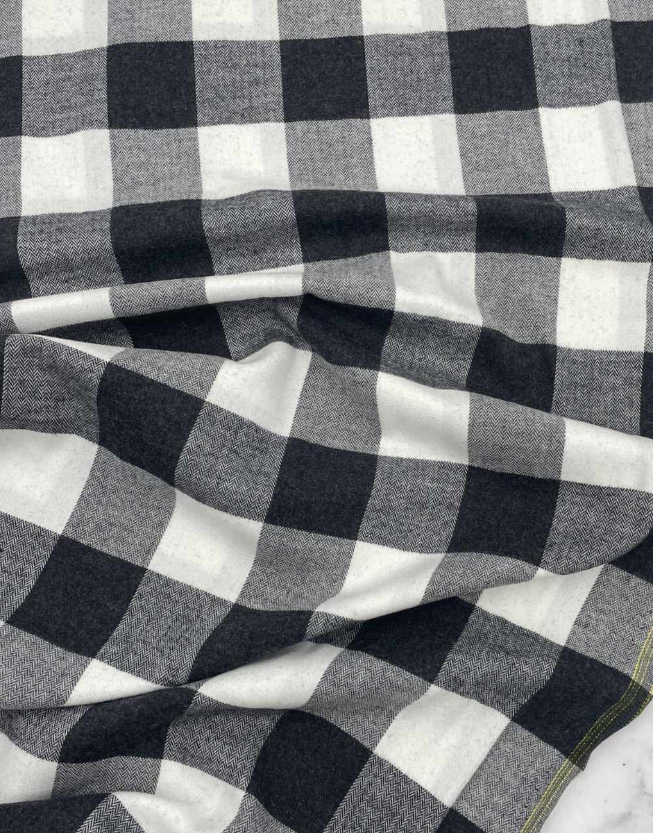 Florian Brushed Cotton Check Fabric – Clothkits