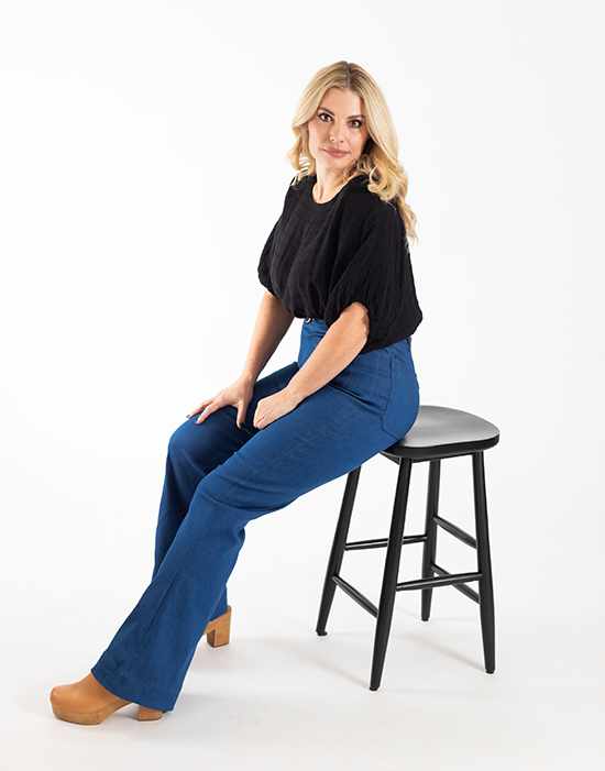 Isle Jeans Sewing Pattern, Chalk and Notch