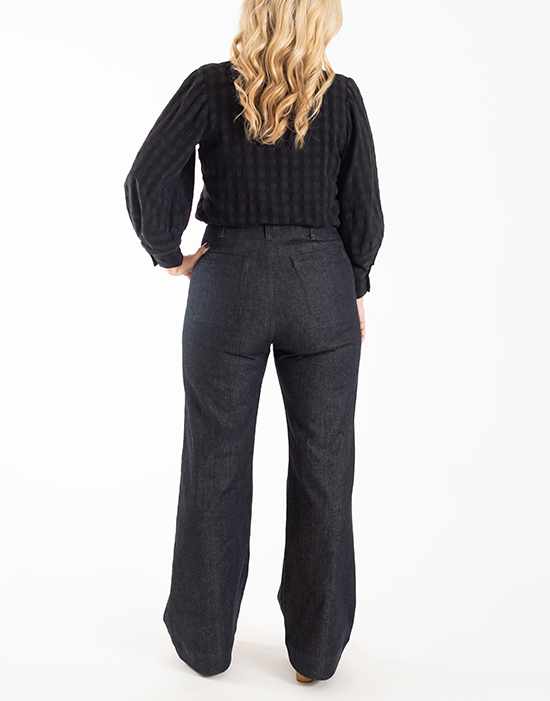 Isle Jeans Sewing Pattern, Chalk and Notch