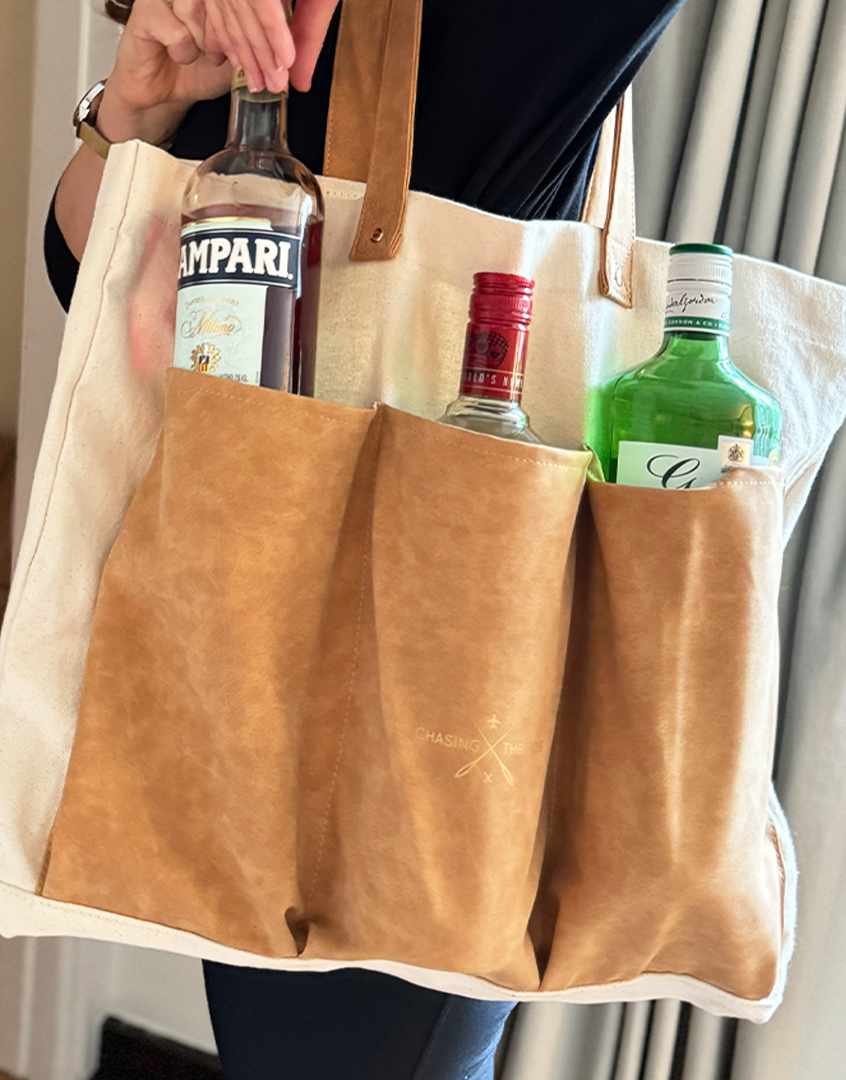 Stitch Your Cocktails Tote Bag, Chasing Threads