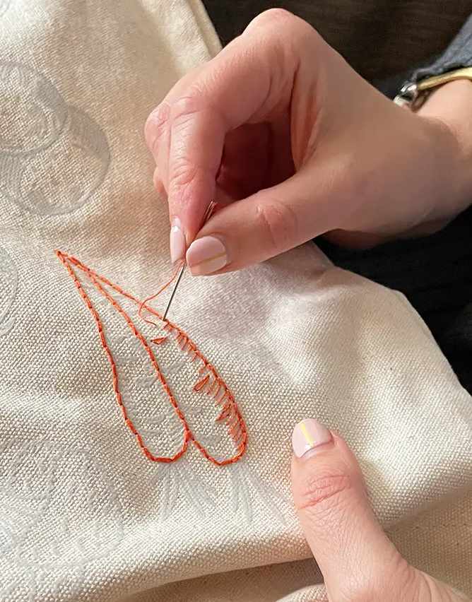 Chasing Threads Embroidery Stitch Your Vegetables Tote Bag, Chasing Threads 7141148594914