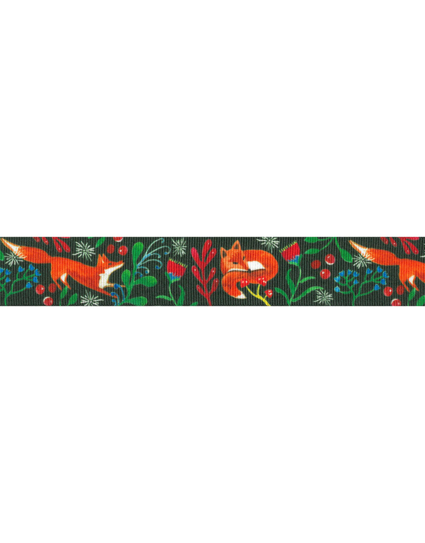 Fox Friends Christmas Ribbon, 25mm