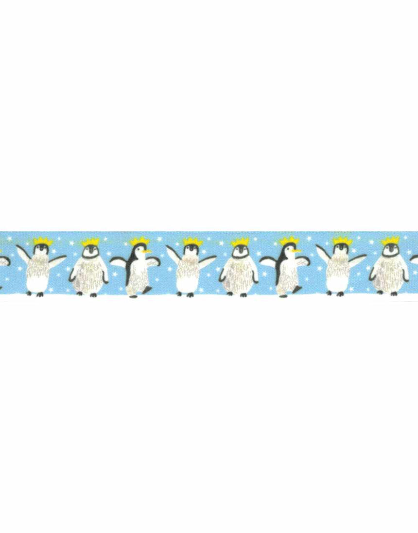 Not specified Ribbon & Trimming Party Penguins Christmas Ribbon, 25mm 5024264188279