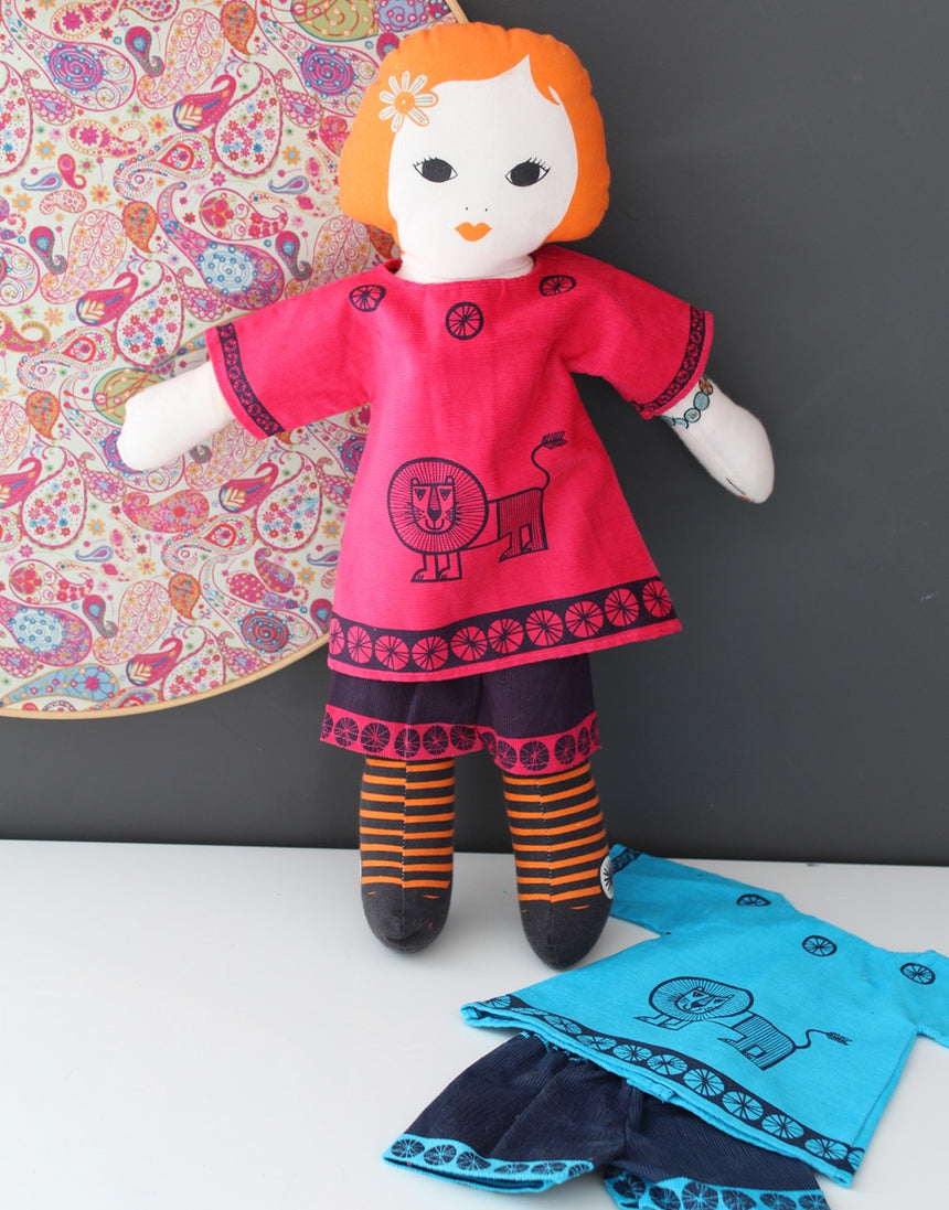 Smiley Lion Rag Doll Top & Shorts Sewing Kit