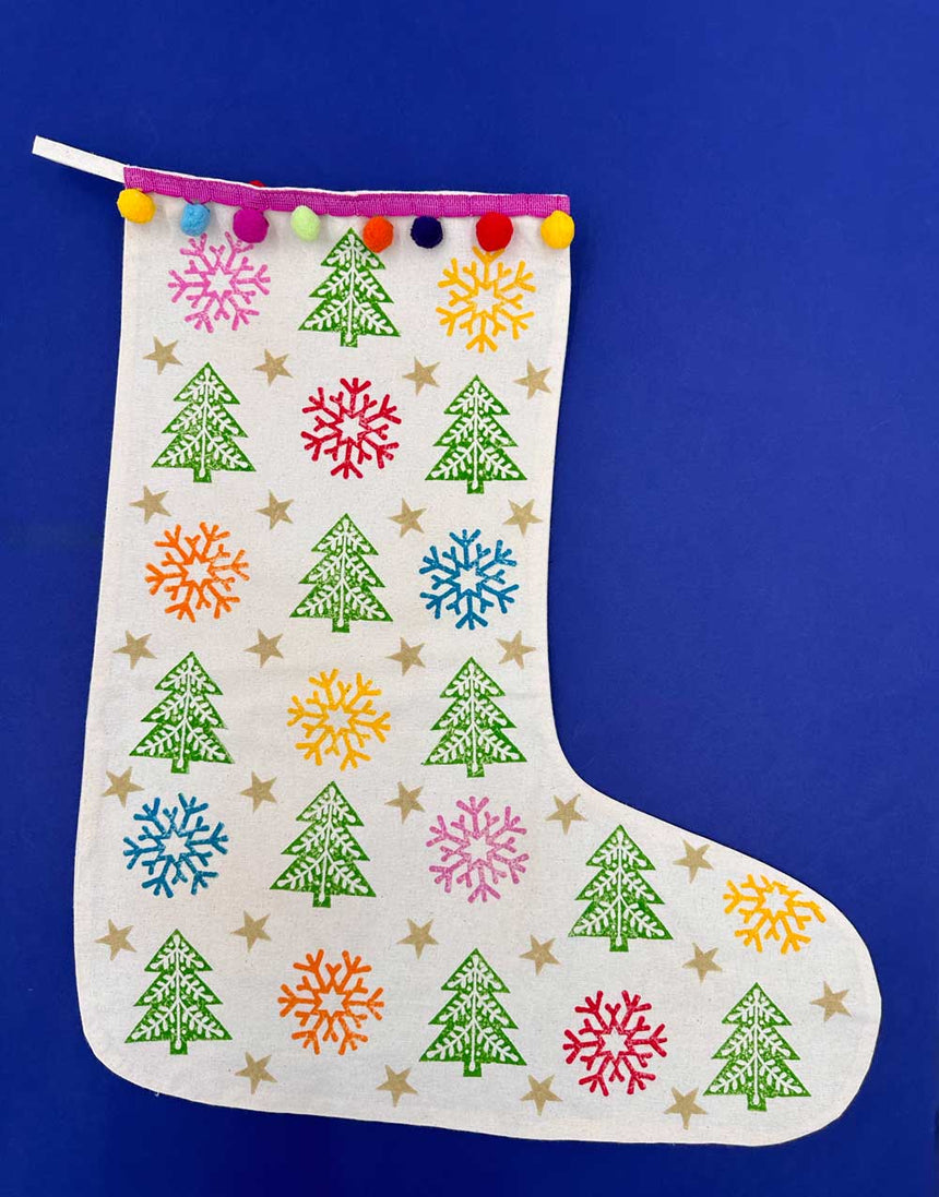 Christmas Stocking Block Printing  Workshop | Chichester Sewing Courses