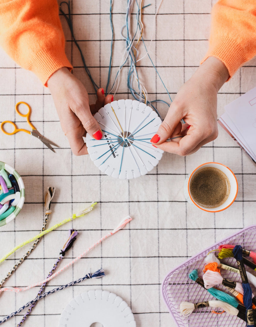 Kumihimo Friendship Bracelet Kit, Cotton Clara