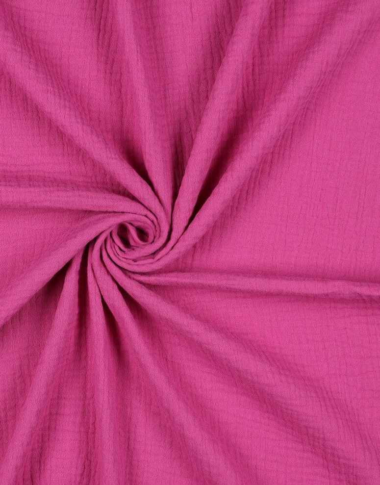 Cerise Cotton Organic Double Gauze