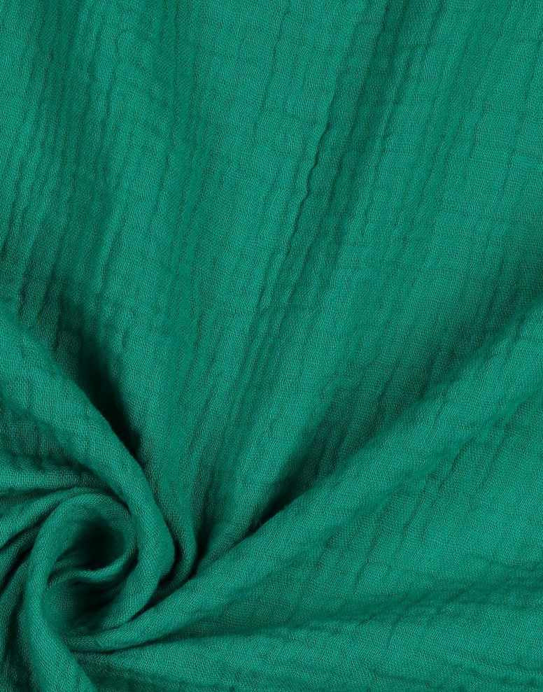 Emerald Green Cotton Organic Double Gauze