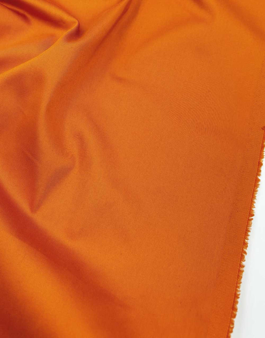 Marigold Orange Cotton Peach Sateen Fabric