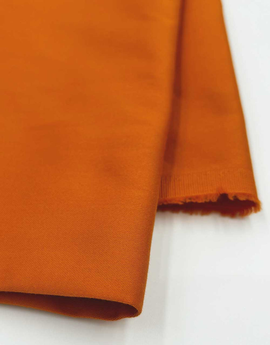 Marigold Orange Cotton Peach Sateen Fabric