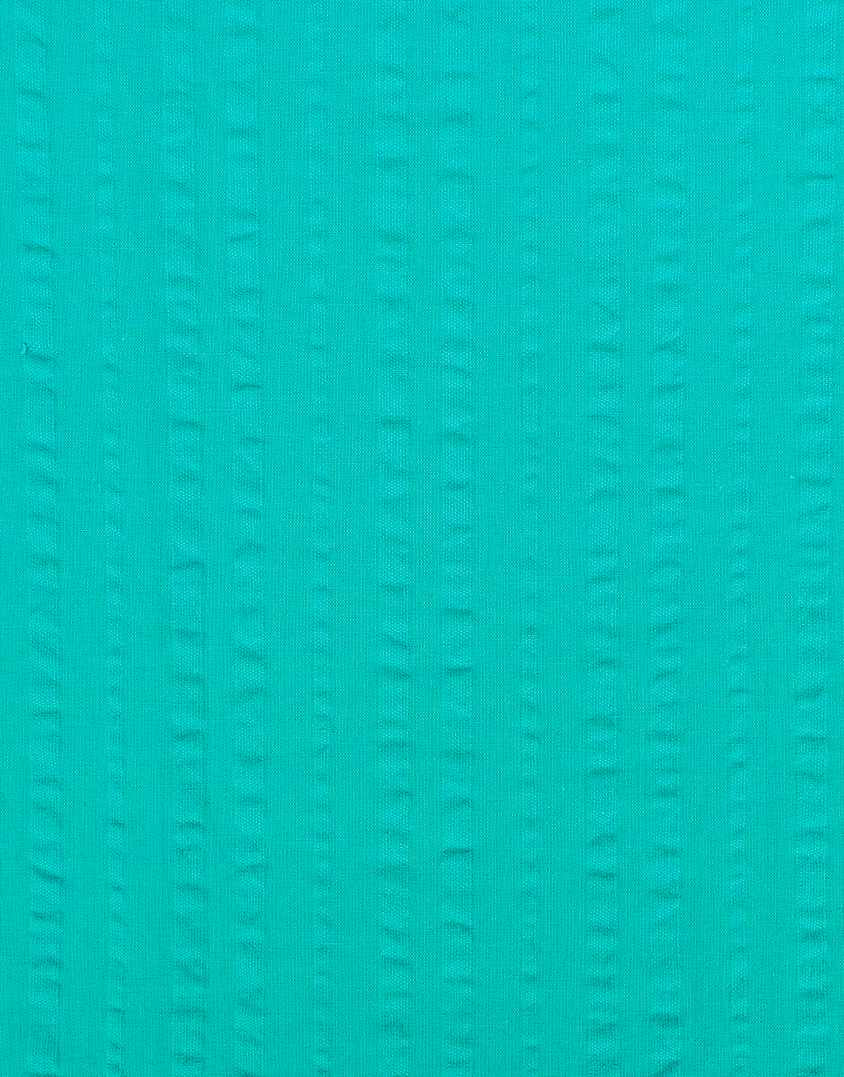 Aqua Ribbon Seersucker Cotton Fabric