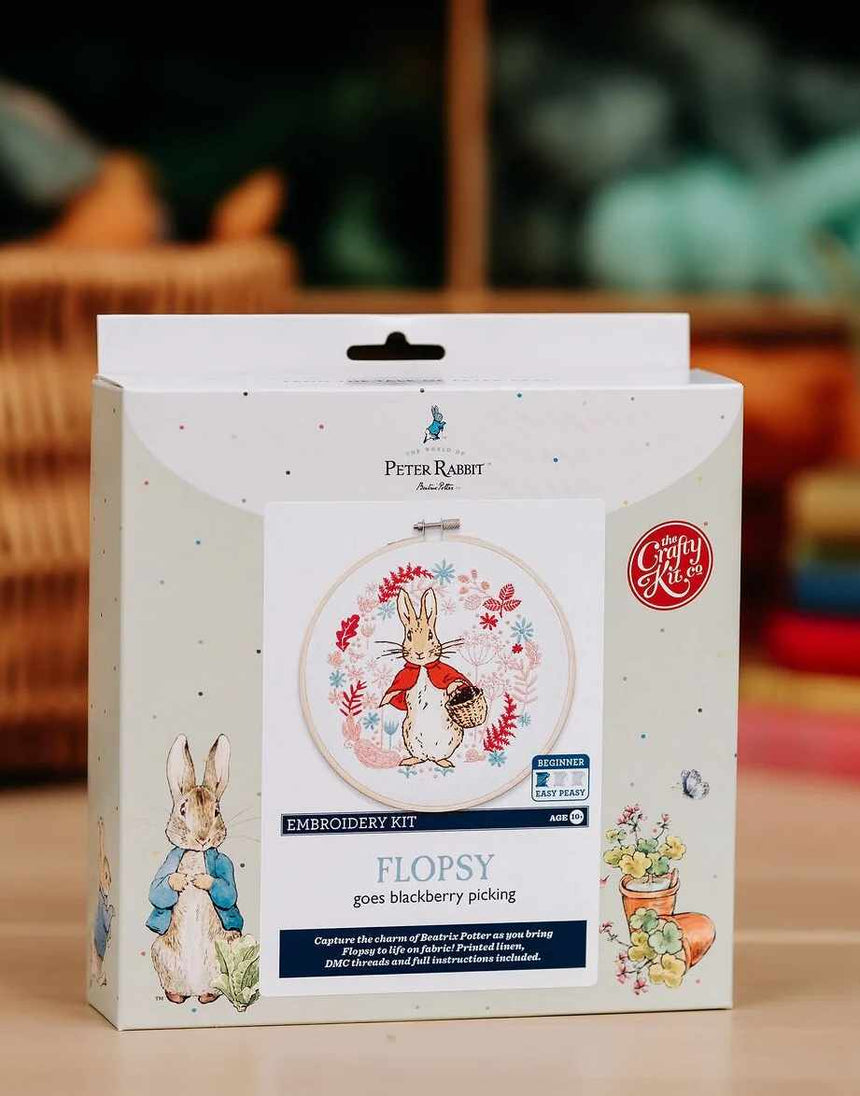 Beatrix Potter Flopsy Bunny Embroidery Kit, Crafty Kit Company