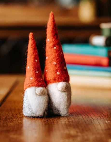 Nordic Gnome Christmas Needle Felting Kit, Crafty Kit Company