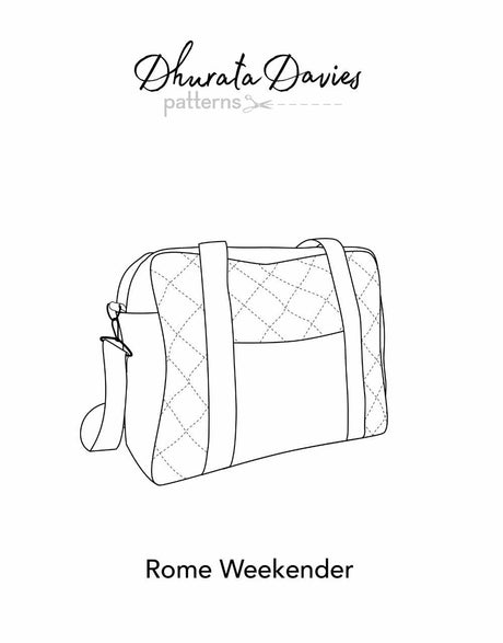 Dhurata Davies Bags & Accessories Rome Weekender Bag Sewing Pattern, Dhurata Davies 15676