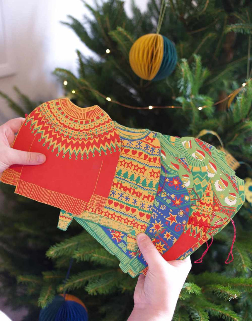 Christmas Jumpers Paper Garland, East End Press