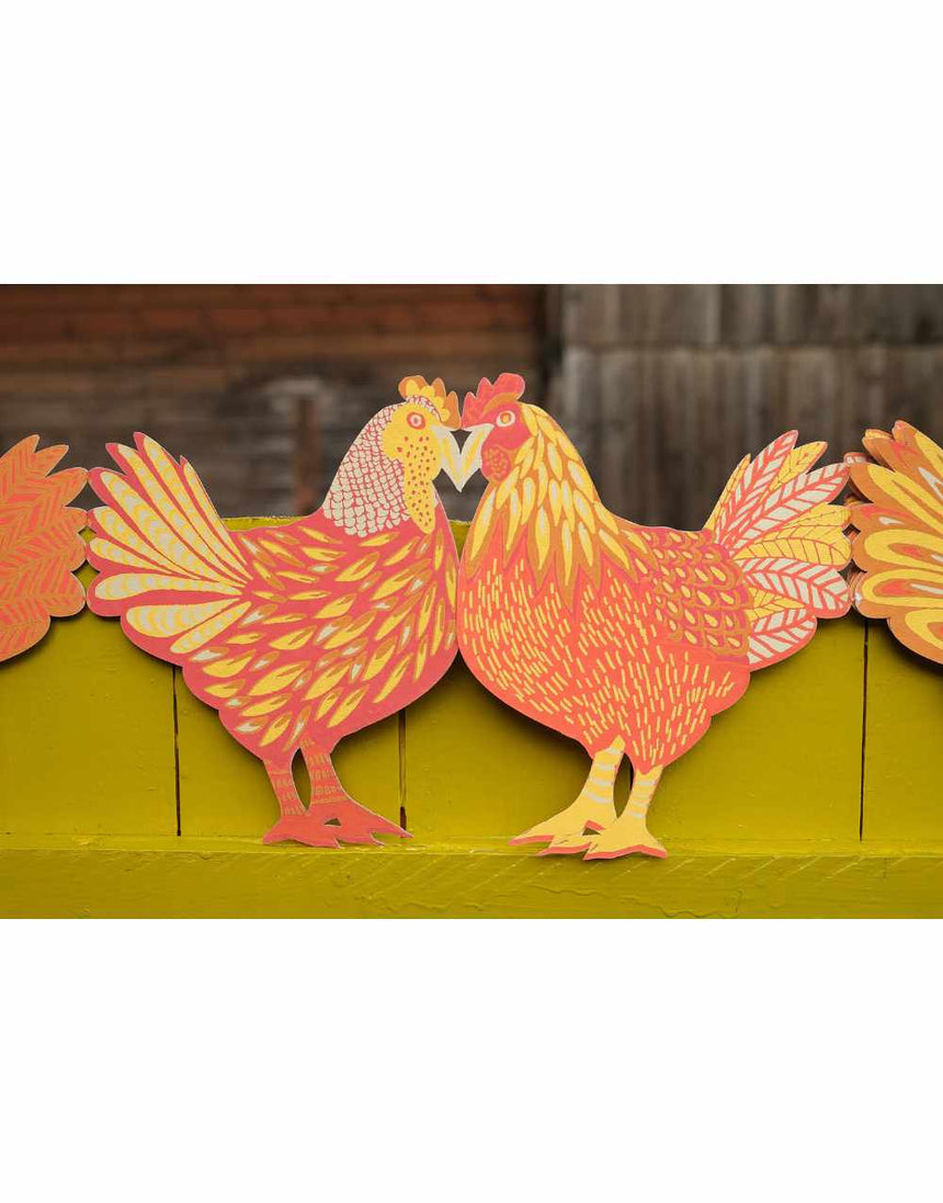 Chicken Concertina Paper Garland, East End Press