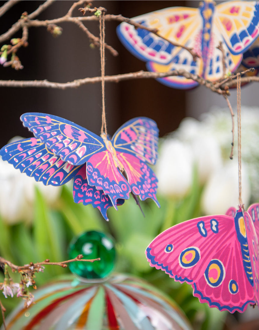 Butterfly Paper Ornament Decorations, East End Press