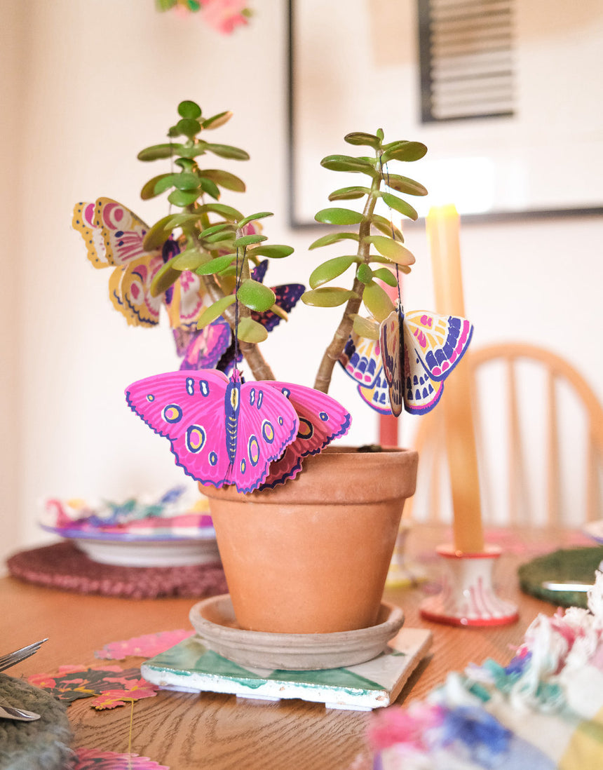 Butterfly Paper Ornament Decorations, East End Press