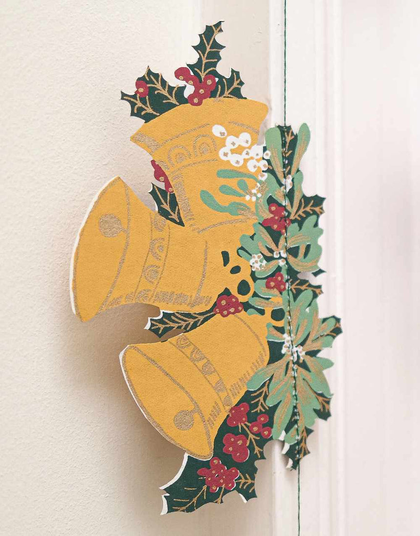 Traditional Vertical Wall Hanging Paper Garland, East End Press