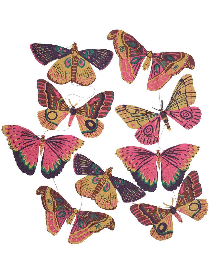 Butterfly Vertical Wall Hanging Paper Garland, East End Press