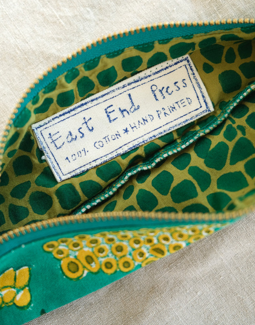 Alligator Zipped Fabric Pouch, East End Press