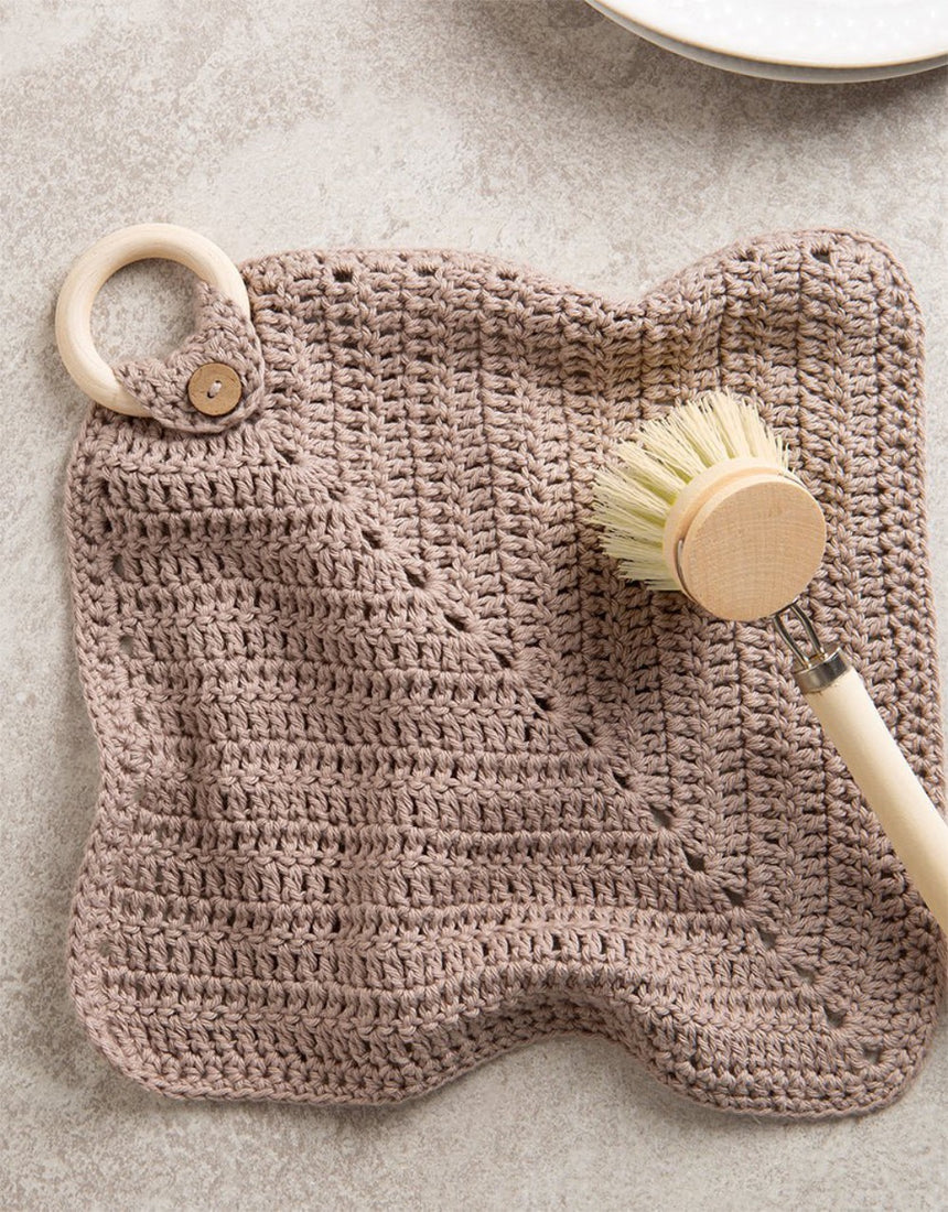 Eco Dish Cloth Crochet Kit, Wool Couture