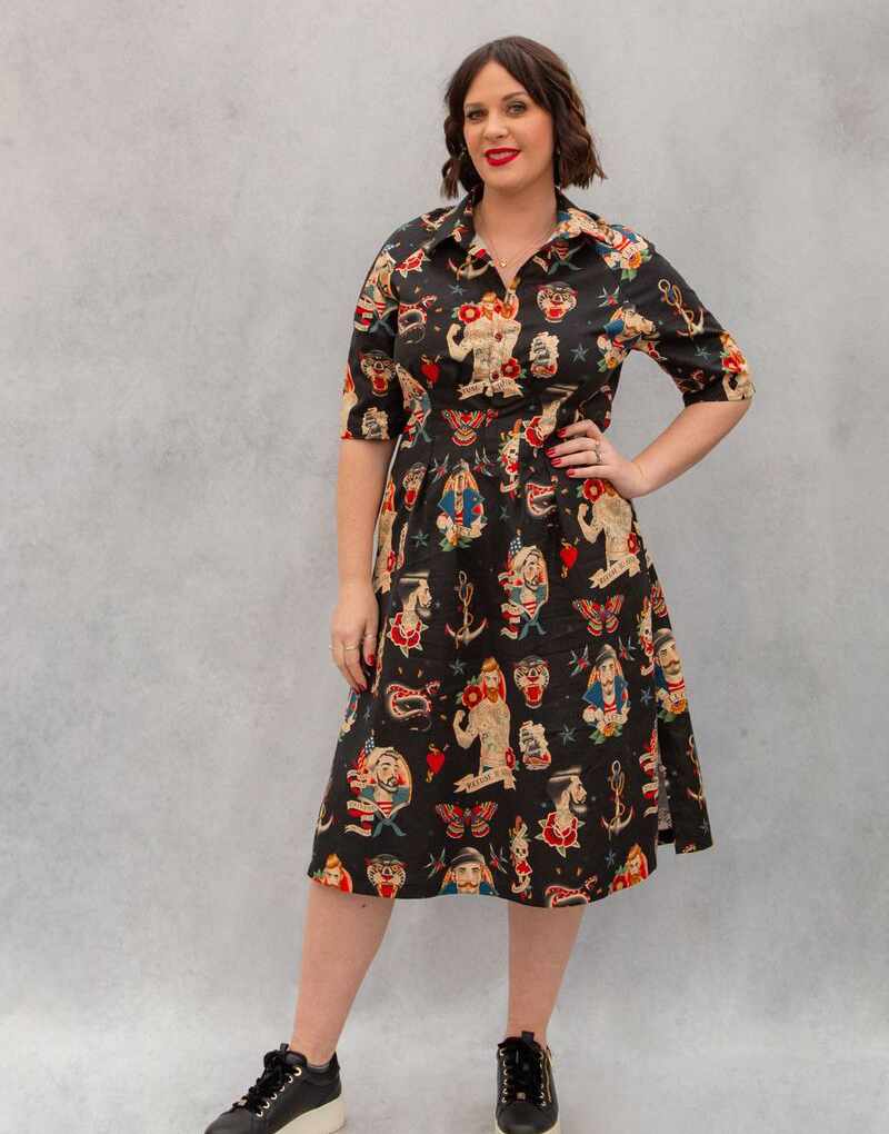 Zoe Shirt Dress Sewing Pattern, Emporia Patterns