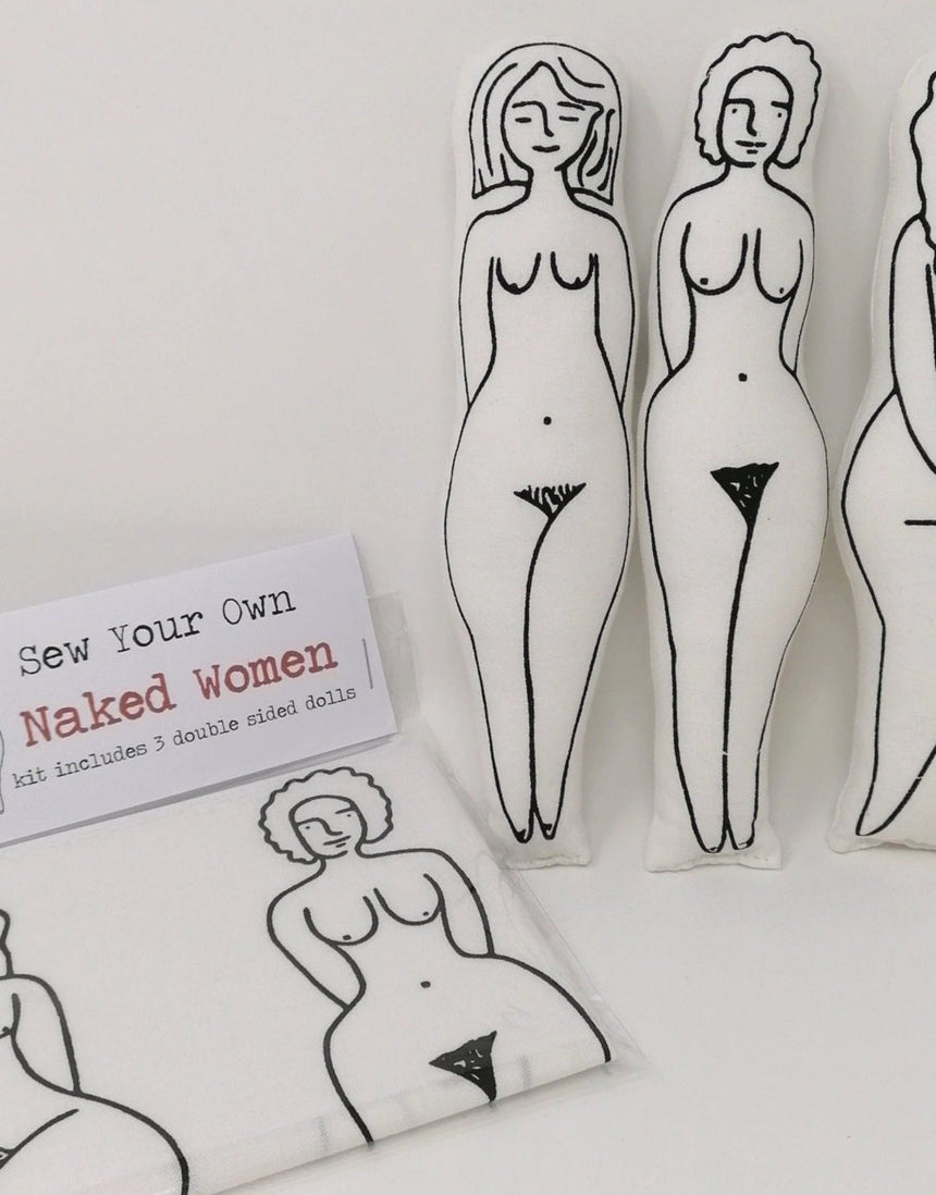 Naked Women Dolls Sew Your Own Doll Kit, Fat Hen & Flo