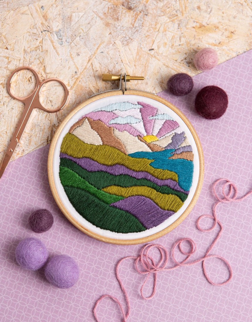 Highland Hike Mini Embroidery Kit, Hawthorn Handmade