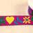 Not Specified Metallic Ribbon Pink / 25mm Hearts & Flowers Jacquard Ribbon Trim 25mm 15834