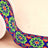 Not Specified Jacquard Ribbon Blue Red & Green / 50mm Rossette Jacquard Ribbon Trim 50mm 15847