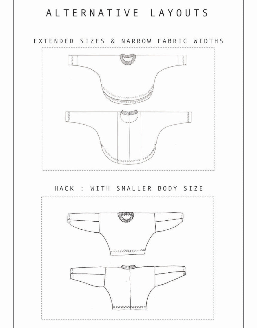 Jumper Zero Waste Sewing Pattern PDF, Birgitta Helmersson