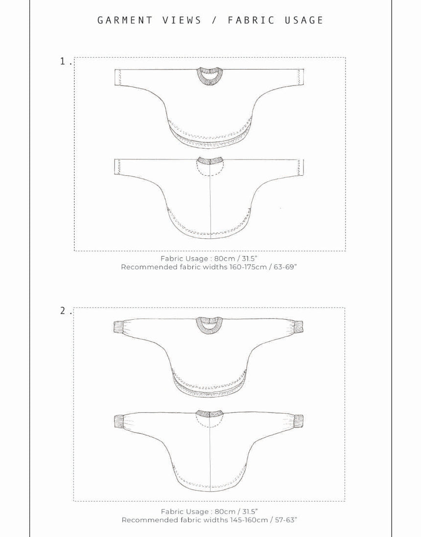 Jumper Zero Waste Sewing Pattern PDF, Birgitta Helmersson