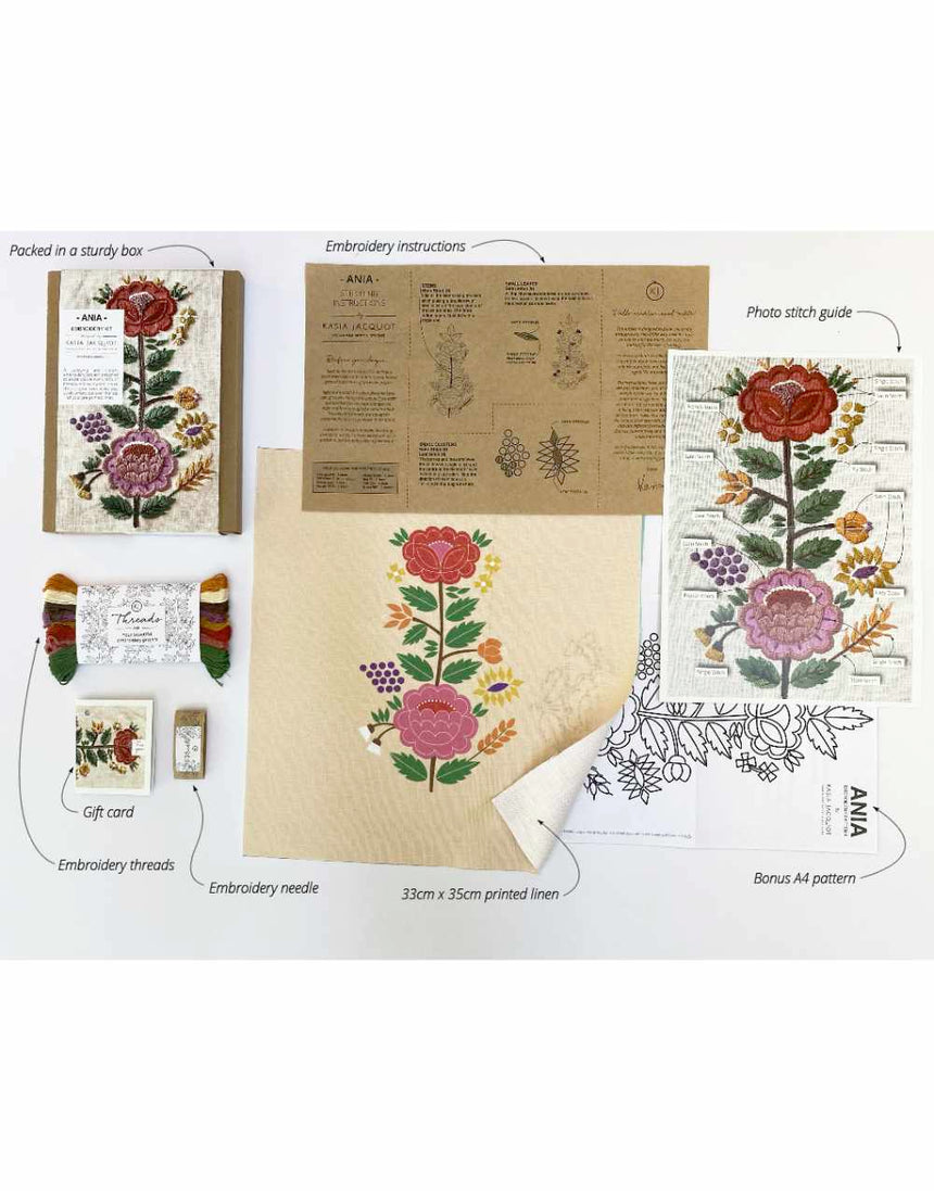 Ania Embroidery Kit, Kasia Jacquot