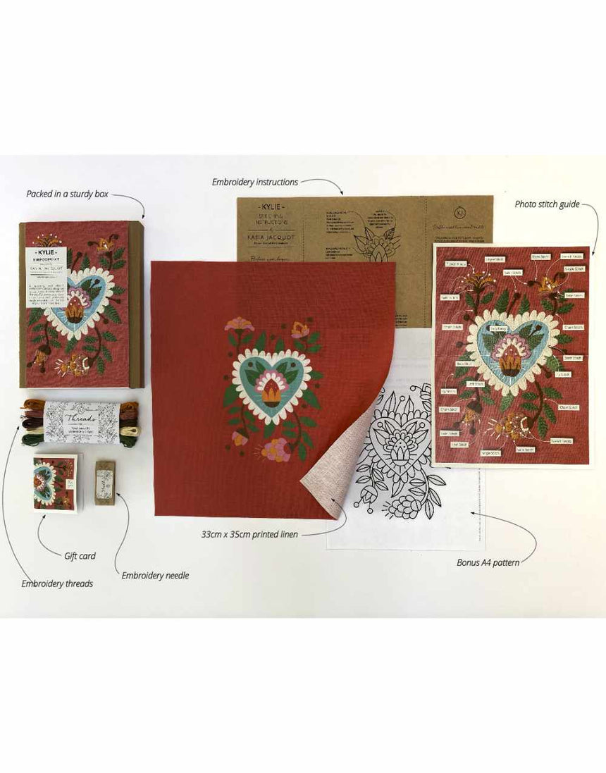 Kylie Embroidery Kit, Kasia Jacquot