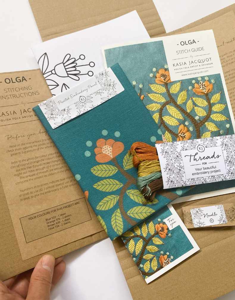 Olga Embroidery Kit, Kasia Jacquot