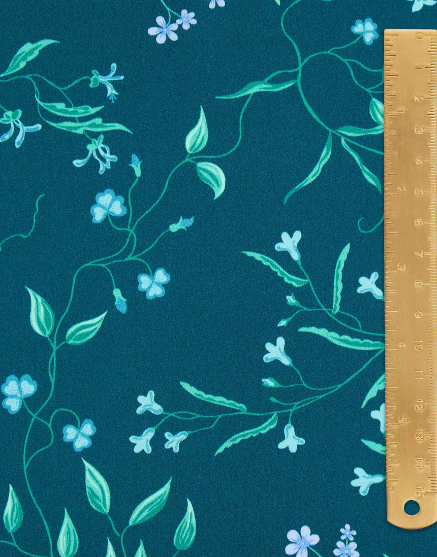 Liberty Fabrics x Bridgerton Belgravia Silk Satin Regal Blossom C